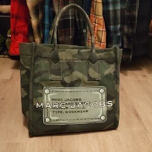 Marc Jacobs Olive Camouflage Tote Bag